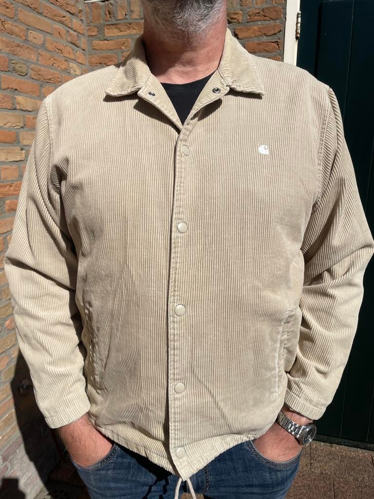 Carhartt WIP jas maat xl beige, Ophalen of Verzenden, Zo goed als nieuw, Maat 56/58 (XL), Beige