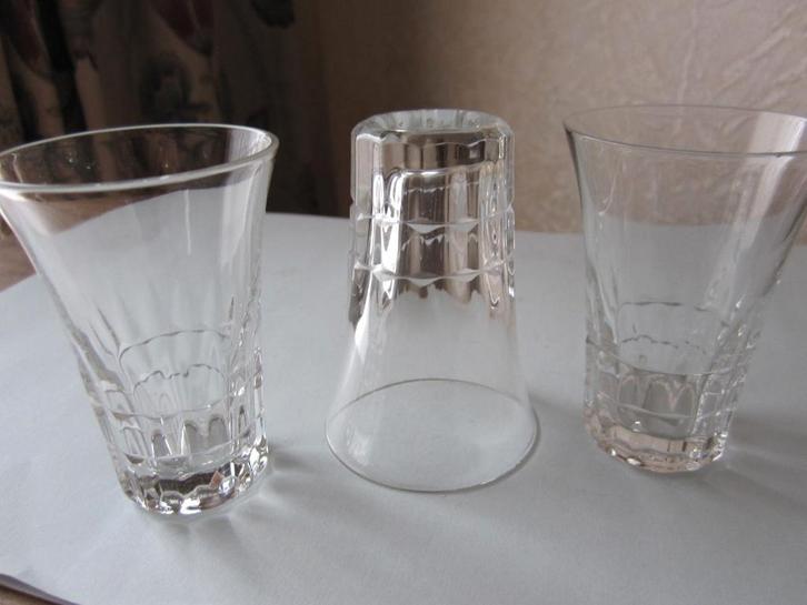 Vijf Val St Lambert borrelglaasjes - mery esneux slijpsel, Antiek en Kunst, Antiek | Glas en Kristal, Verzenden