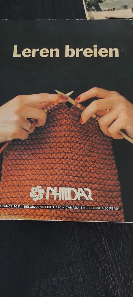 Oud brei-boek PHILDAR LEREN BREIEN , MET BREI PATRONEN, Ophalen of Verzenden, Gebruikt, Breien, Patroon of Boek