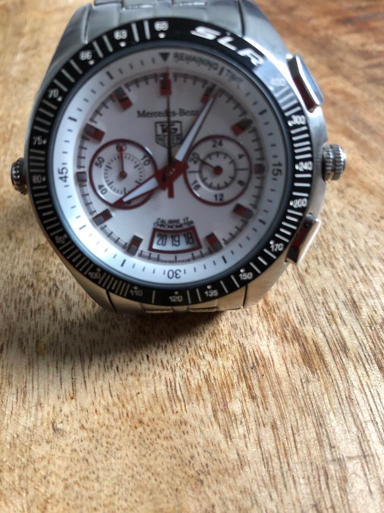 TAG Heuer Mercedes-Benz SLR Chronograaf Herenhorloge, Sieraden, Tassen en Uiterlijk, Horloges | Heren, Staal, Polshorloge, Ophalen of Verzenden