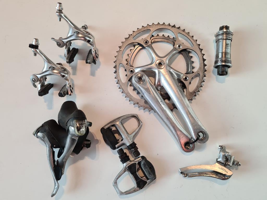 Shimano  600 Ultegra 6500 groepset, Fietsen en Brommers, Fietsonderdelen, Gebruikt, Overige typen, Ophalen of Verzenden, Aluminium