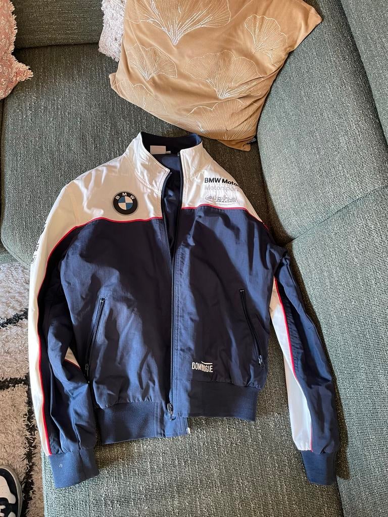BMW Motorsport Alpha Racing Bomboogie Jas maat S, Kleding | Heren, Ophalen of Verzenden, Zo goed als nieuw, Overige maten, Blauw