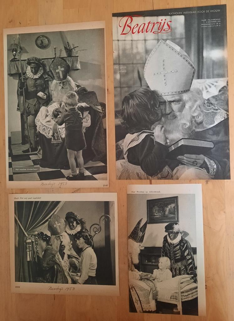 SINTERKLAAS - Afbeeldingen uit Beatrijs 1953, Ophalen of Verzenden, 1940 tot 1960, Tijdschrift