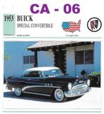 Ca6 Autokaart Buick Special Convertible ( 1953 ), Ophalen of Verzenden, Zo goed als nieuw, Auto's
