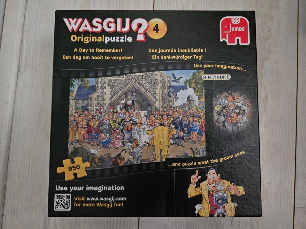 Wasgij Original 4 - A Day to Remember! 950 stukjes, Hobby en Vrije tijd, Denksport en Puzzels, Ophalen of Verzenden, 500 t/m 1500 stukjes