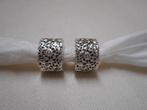 Zilveren Pandora set van 2 clips Layers of Lace nr.989, Sieraden, Tassen en Uiterlijk, Bedels, Verzenden, Pandora, Zo goed als nieuw