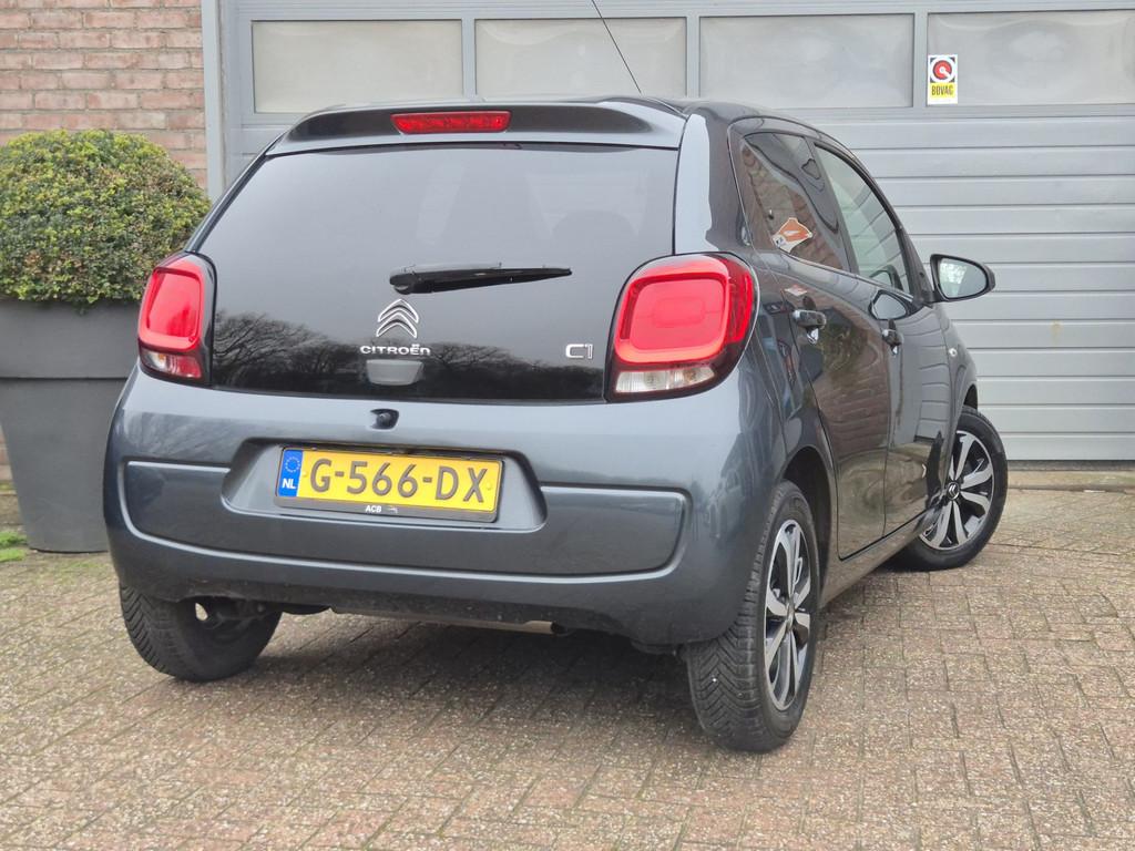 Citroën C1 1.0 VTi Shine AUTOMAAT AUTOMAAT. (bj 2019), Auto's, Stof, Gebruikt, 4 stoelen, C1