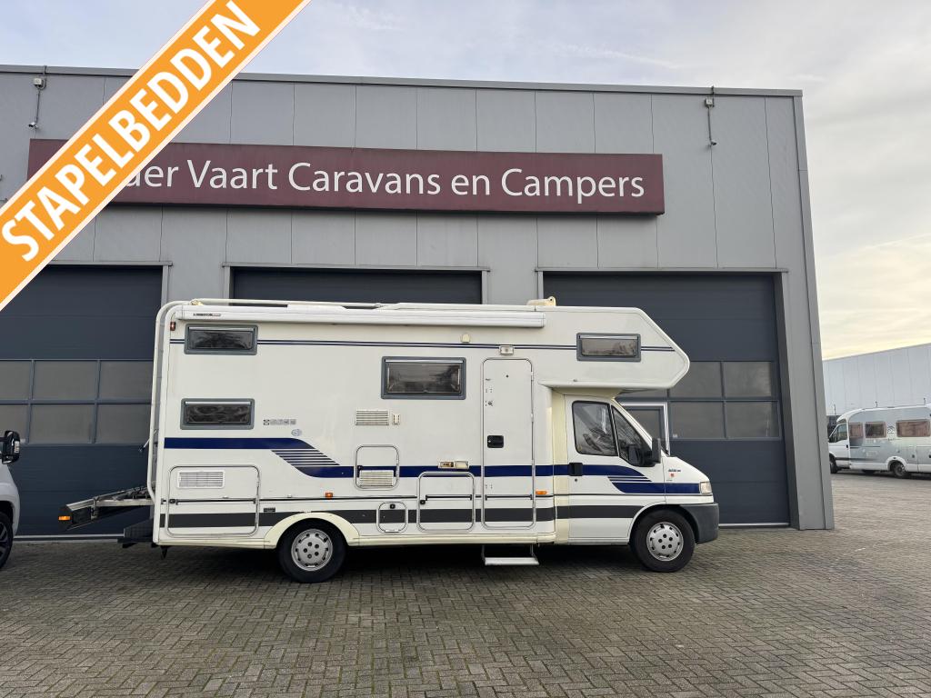 Concorde Concerto met Stapel Bedden en dak Airco, Caravans en Kamperen, Campers, Overige merken, Alkoof, Koelkast, Fiat