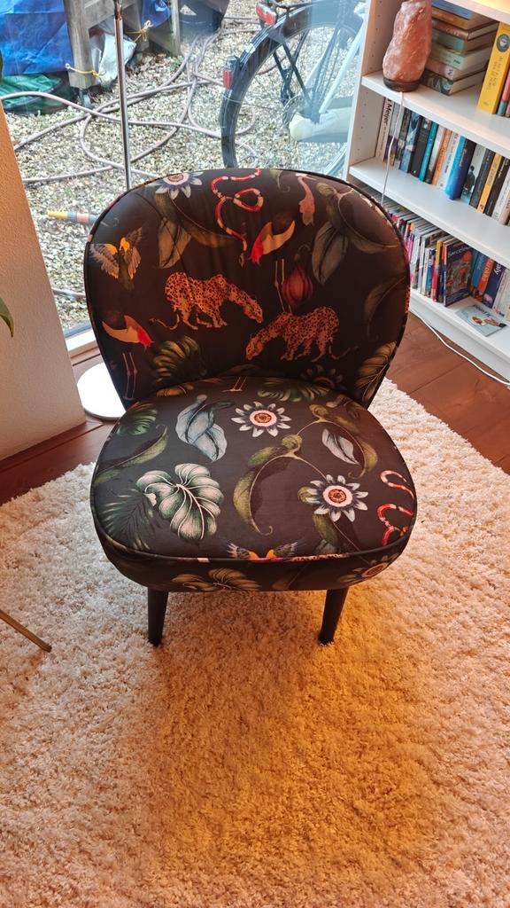 Fauteuil Sissy Boy Homeland met jungleprint, Ophalen, Stof, 50 tot 75 cm