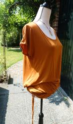 elegante camel bruine top Yessica met heupband mt M, Maat 38/40 (M), Bruin, Yessica, Ophalen of Verzenden