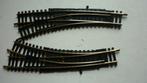 2 Fleischmann H0 6046 bochtwissels L+R, Gebruikt, Gelijkstroom, Fleischmann, Rails