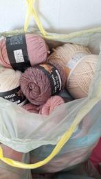 Wol, diverse soorten en kleuren. 5 vuilniszakken vol., Ophalen, Nieuw, Breien of Haken, Wol of Garen