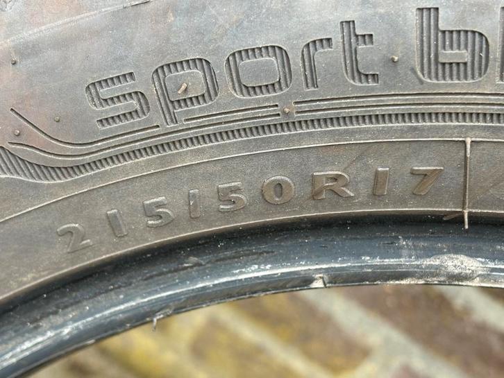 Gebruikte zomerbanden 215/50R17, Auto-onderdelen, Banden en Velgen, Band(en), Zomerbanden, 17 inch, 215 mm, Personenwagen, Gebruikt