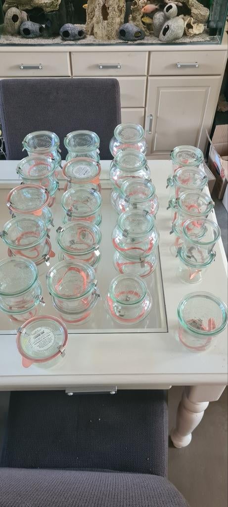 39  stuks Weck weckpotjes weckpotten model 80 en 100, Ophalen of Verzenden, Zo goed als nieuw, Overige typen