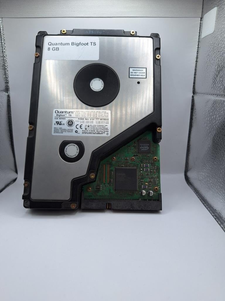 Quantum Bigfoot TS 8 GB HDD - Ongetest, Computers en Software, Harde schijven, Niet werkend, Desktop, Intern, HDD, IDE, Ophalen of Verzenden