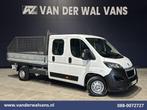 Peugeot Boxer 2.0 BlueHDI 130pk Pick up Dubbel Cabine Open l, Auto's, Bestelauto's, Voorwielaandrijving, Stof, Gebruikt, 4 cilinders