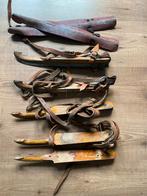 Vintage Friese doorlopers met lederen riemen, Ophalen of Verzenden, Gebruikt, Friese doorlopers, Overige merken