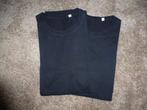 NIEUW 2 mooie effen zwarte shirts met korte mouwen maat 170, Kinderen en Baby's, Kinderkleding | Maat 170, Ophalen of Verzenden