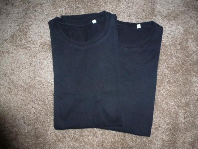 NIEUW 2 mooie effen zwarte shirts met korte mouwen maat 170, Kinderen en Baby's, Kinderkleding | Maat 170, Nieuw, Jongen of Meisje