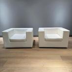 Set van 2 Zanotta fauteuils, Huis en Inrichting, Fauteuils, Kunststof, Gebruikt, Minder dan 75 cm, Ophalen of Verzenden