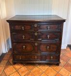 17e eeuwse Engelse Eiken Ladekast Commode ca 1680, Ophalen