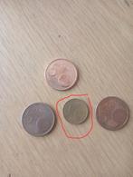 1 cent euromunt kunstenaar Rolf Lederbogen uniek "D" 2002, Ophalen of Verzenden, Duitsland