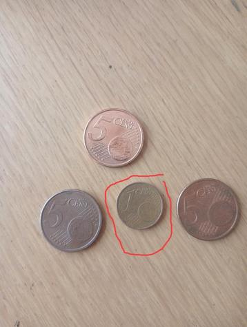 1 cent euromunt kunstenaar Rolf Lederbogen uniek "D" 2002
 beschikbaar voor biedingen