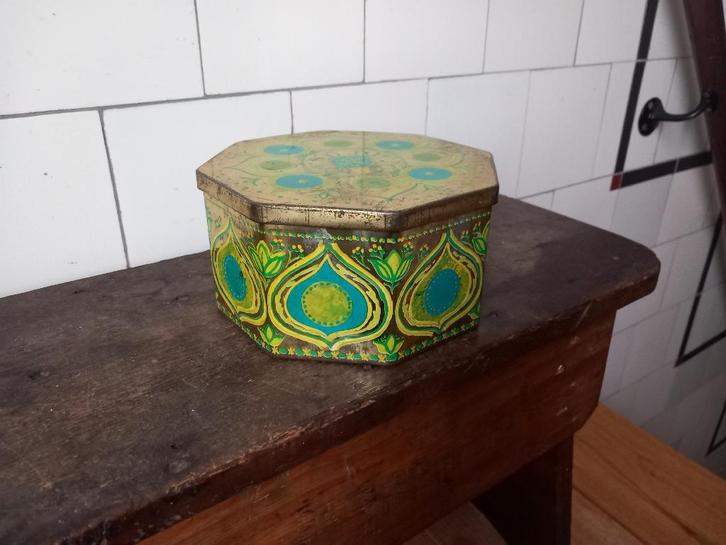 mooi blik, koekblikje trommel deens design ira denemarken, Antiek en Kunst, Curiosa en Brocante, Ophalen