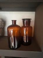 Brocante glazen apothekers potten, Ophalen of Verzenden