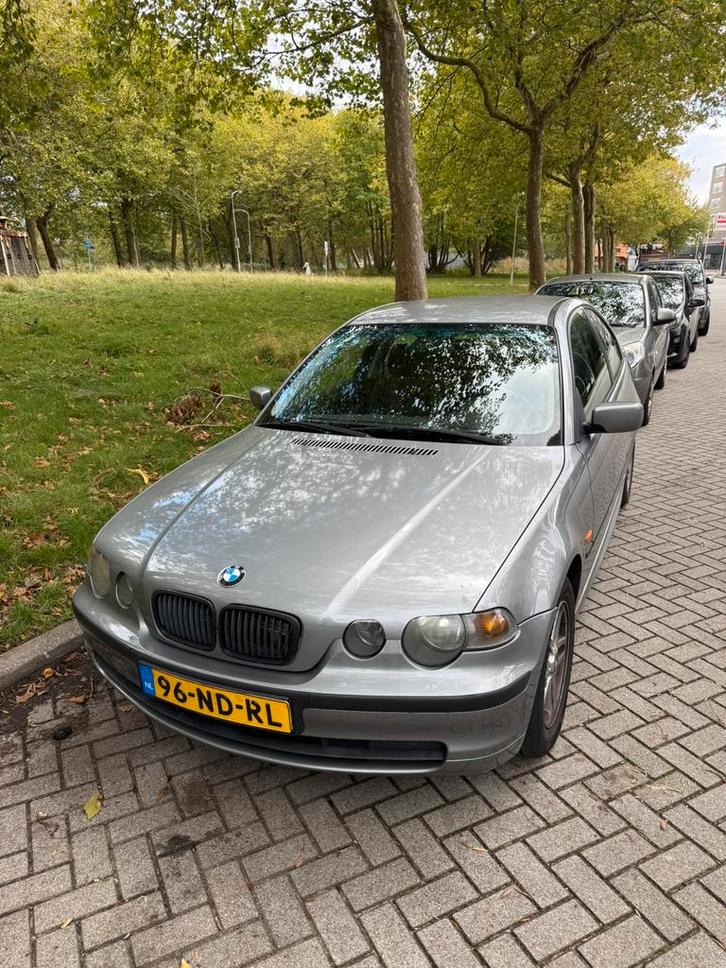 BMW 3-Serie 1.8 TI 316 Compact 2003 Grijs, Auto's, BMW, Particulier, 3-Serie, Airbags, Airconditioning, Bluetooth, Centrale vergrendeling