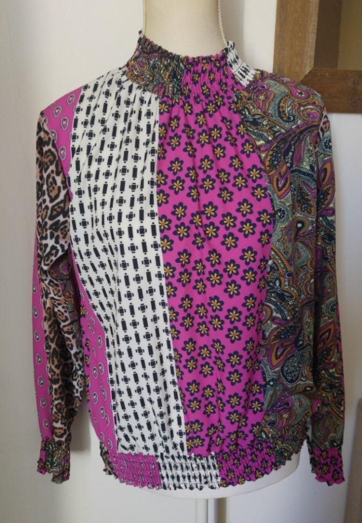 SUPER TRENDY blouse met diverse kleuren en prints mt. M, Kleding | Dames, Blouses en Tunieken, Nieuw, Maat 38/40 (M), Overige kleuren