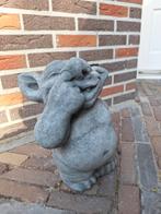 Betonbeeld trol met vinger in de neus, Tuin en Terras, Tuinbeelden, Ophalen, Nieuw, Beton, Overige typen