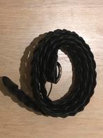 Zwarte gevlochten riem, Kleding | Dames, Riemen en Ceinturen, 3 tot 5 cm, 90 tot 100 cm, Tailleriem, Ophalen of Verzenden