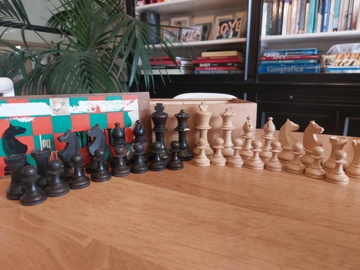 Schaakstukken - Compleet, Hobby en Vrije tijd, Gezelschapsspellen | Bordspellen, Gebruikt, Een of twee spelers, Ophalen of Verzenden
