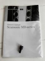 Owners manual Scansonics MB2.5 met front bitje, Ophalen of Verzenden, Front, Rear of Stereo speakers, Overige merken
