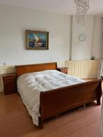 Wortelnoten twee persoons bed., Huis en Inrichting, Slaapkamer | Bedden, Ophalen, Gebruikt, Overige kleuren, Tweepersoons