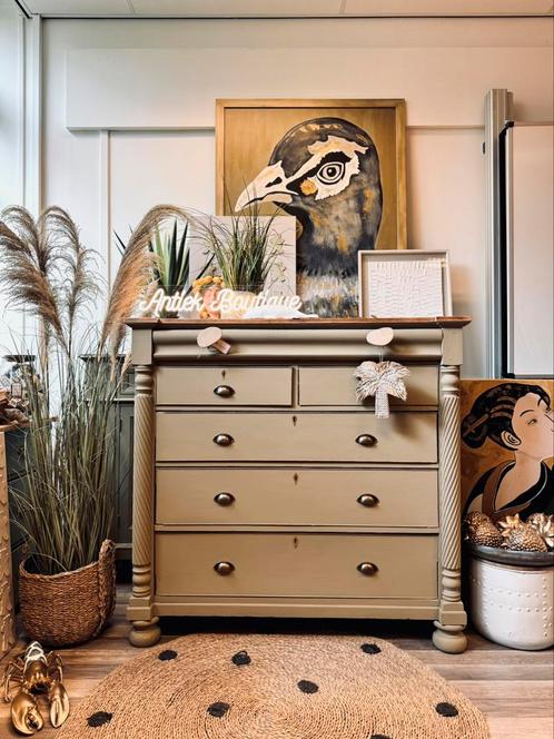 Commode dressoir ladekast apothekerskast linnenkast vintage, Huis en Inrichting, Kasten | Ladekasten, Ophalen