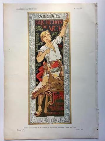 art nouveau Origineel Reclame Jugendstil litho poster affich beschikbaar voor biedingen