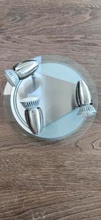 Moderne Plafondlamp met 3 Spots, Ophalen of Verzenden, Zo goed als nieuw, Glas, Modern