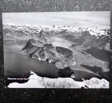 Oude ansichtkaart Bürgenstock Alpen Zwitserland Säntis beschikbaar voor biedingen