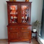 Prachtige vitrinekast met verlichting, Huis en Inrichting, Ophalen, 100 tot 150 cm, Glas, Zo goed als nieuw