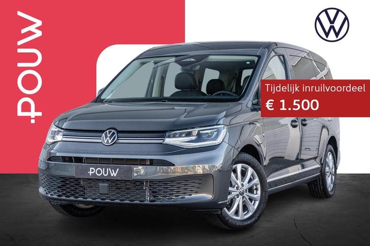 Volkswagen Caddy Kombi Maxi 1.5 TSI 150pk Hybride Style | 17, Auto's, Volkswagen, Bedrijf, Te koop, Caddy Maxi, ABS, Achteruitrijcamera