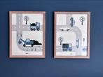Leuke lijsten jongenskamer, Huis en Inrichting, Woonaccessoires | Lijsten, Ophalen of Verzenden, Zo goed als nieuw, Hout, Minder dan 50 cm