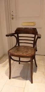 Set van 4 vintage/antieke houten cafe stoelen, Huis en Inrichting, Ophalen, Gebruikt, Bruin, Vier