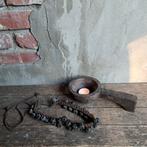 Houten theelichthouder schepje belletjes aan touw *Etage3*, ., Ophalen of Verzenden, Zo goed als nieuw, .