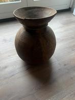 Nepalese kruik/pot, Huis en Inrichting, Woonaccessoires | Vazen, Ophalen, Overige materialen, Overige kleuren, Zo goed als nieuw