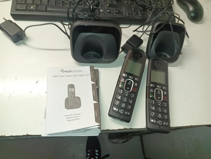 Amplicomms BigTel 1502 + Extra Handset, Telecommunicatie, Vaste telefoons | Handsets en Draadloos, Gebruikt, 2 handsets, Ophalen of Verzenden