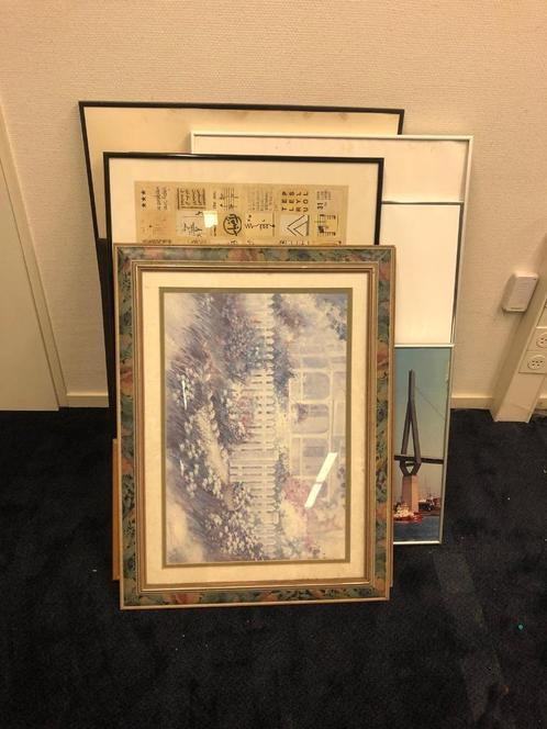 Aanbieding: veel lijsten, groot, glas aluminium kunst, Huis en Inrichting, Woonaccessoires | Lijsten, Zo goed als nieuw, 75 cm of meer