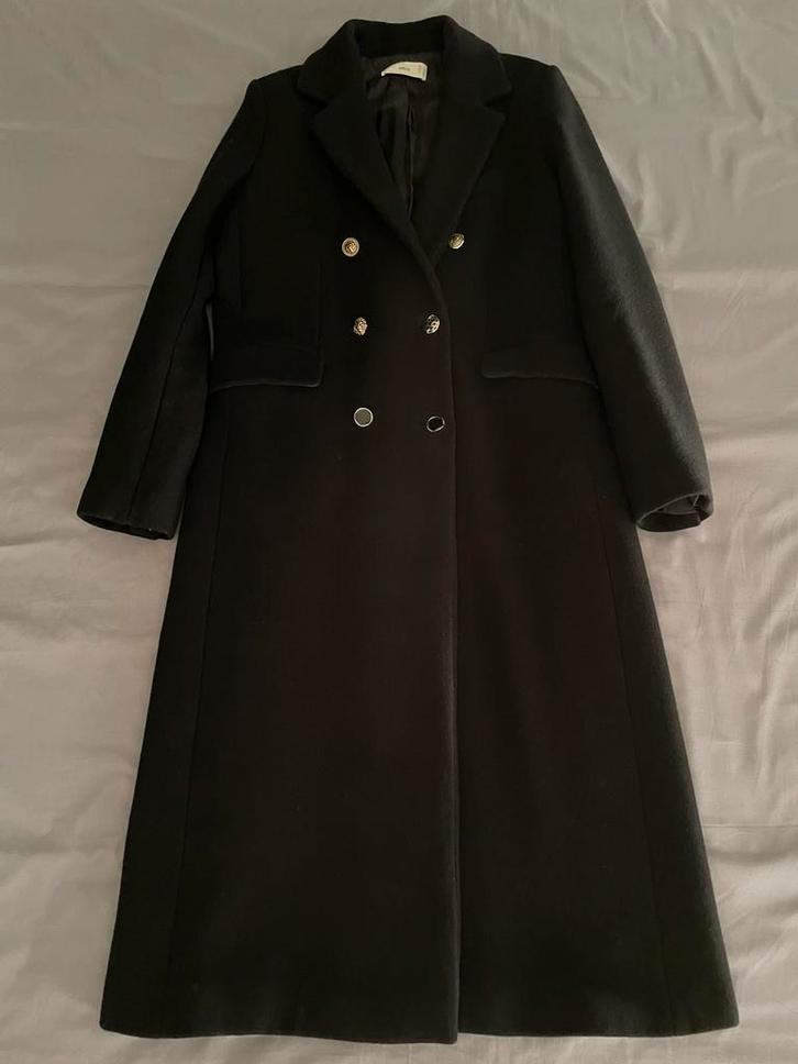 Mango winterjas/mantel maat M (zie omschrijving), Kleding | Dames, Jassen | Winter, Nieuw, Maat 38/40 (M), Zwart, Ophalen of Verzenden