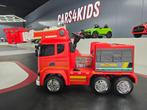 Kinderauto Scania Brandweer - soft start - zwaailicht - RC, Ophalen of Verzenden, Nieuw, Afstandsbediening